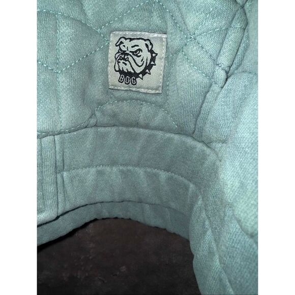 BDG Baby Blue Quilted Full Zip Hooded Sweater Women’s Small - Picture 2 of 8